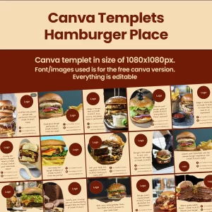 Canva Template For Hamburger Place