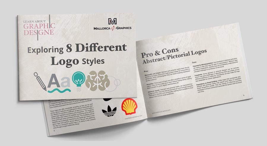 FREE PDF about different logo styles from Learn About Graphic Design from Mallorca Graphics