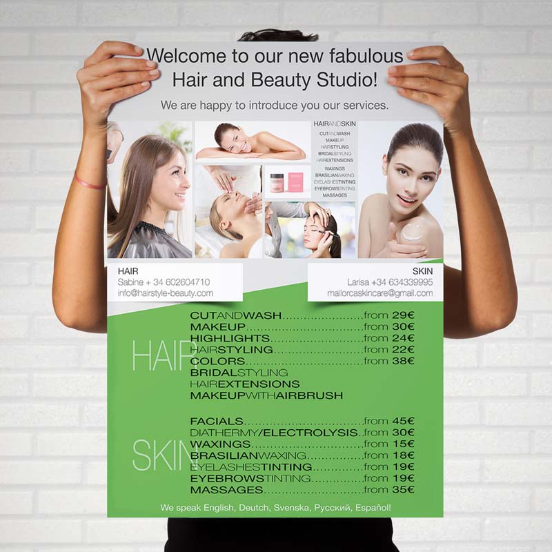 Poster Design | A2 Beauty Marketing Project