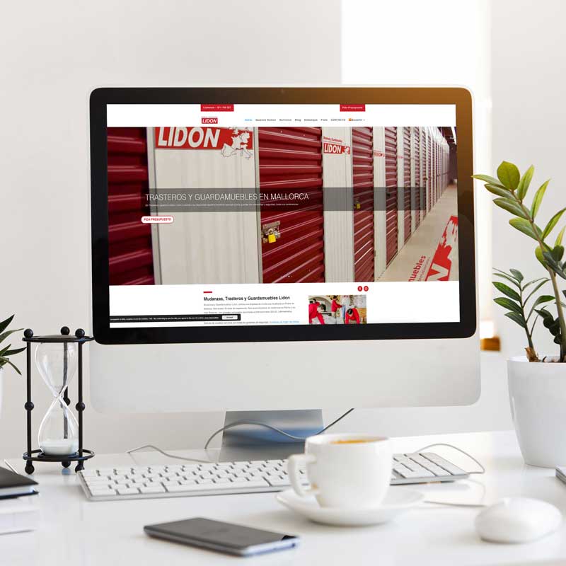 Professional website for Mudanzas Lidón