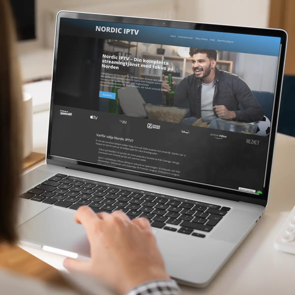 NordicIPTV_01 WordPress streaming service website